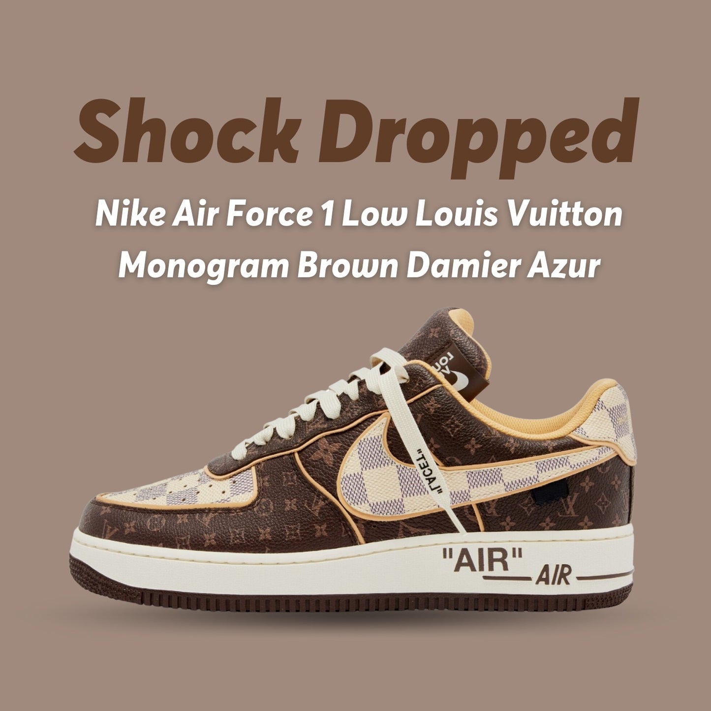 OptimalLift SN - AF1 Low Monogram Brown