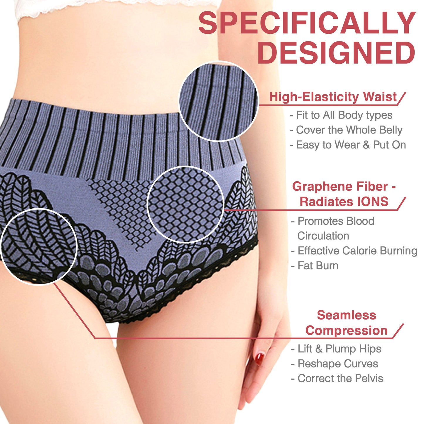 OptimalLift - Graphene Fiber Restoration High Waist Briefs