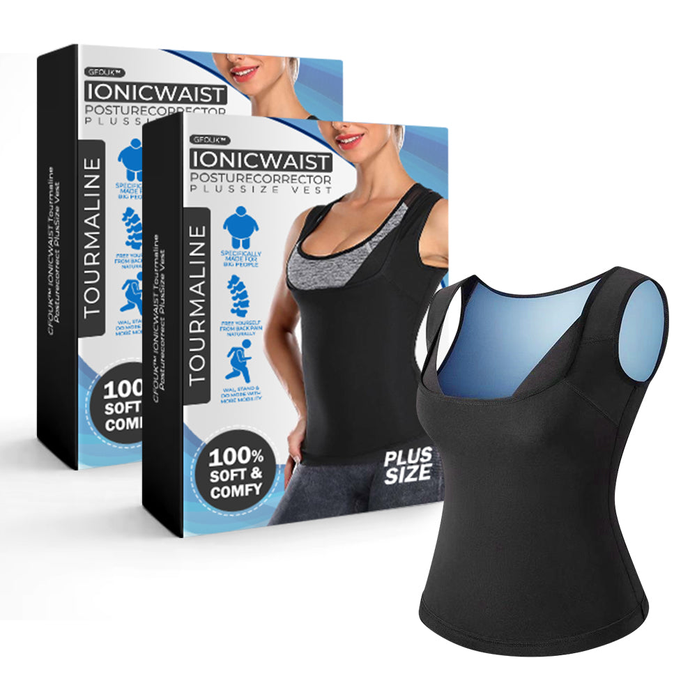 OptimalLift™ IONICWAIST Tourmaline Posturecorrect PlusSize Vest