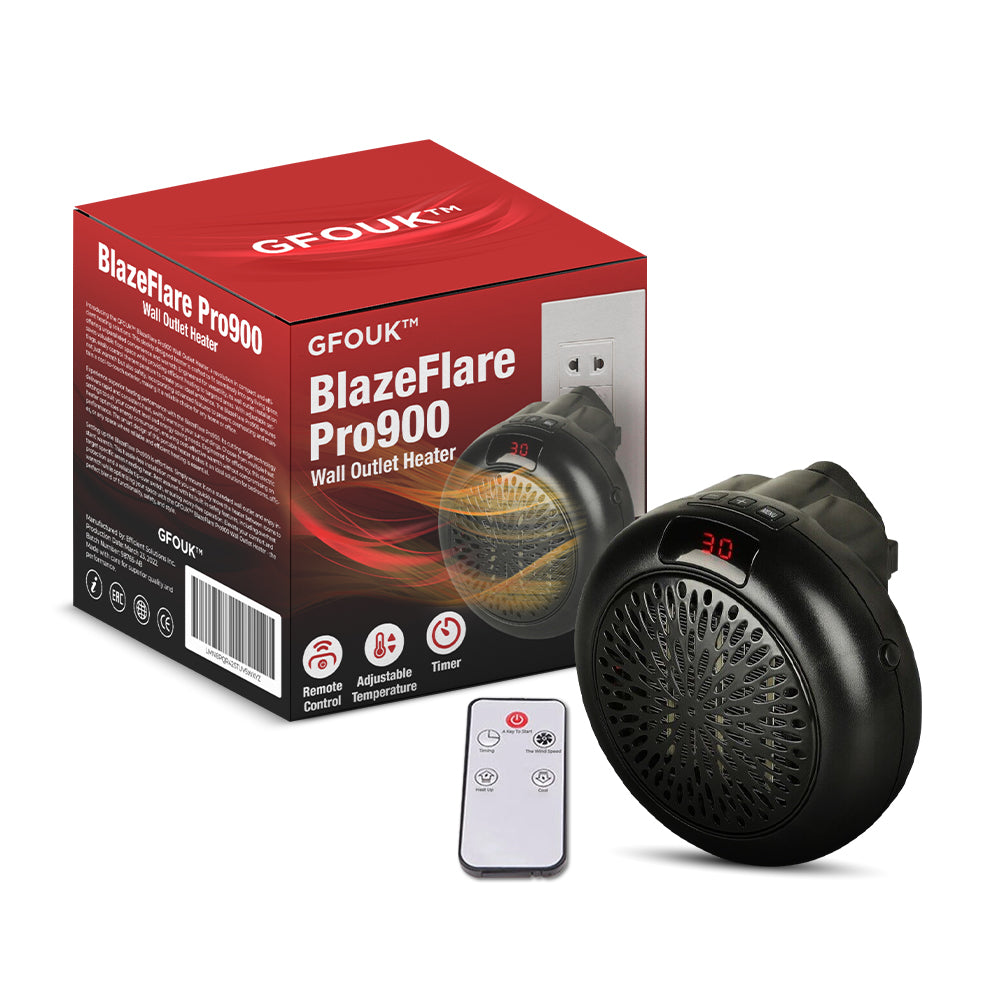 OptimalLift™ BlazeFlare Pro900 Wall Outlet Heater