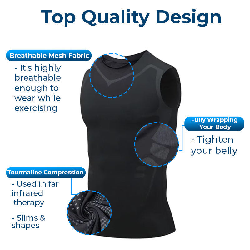 OptimalLift™ IONICMEN Tourmaline PostureCorrector Vest